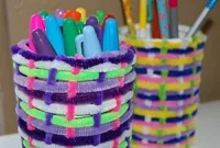 Easy Upcycled Can Crafts with Pipe Cleaners