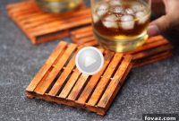Build Tiny Pallet Coasters With Popsicle Sticks