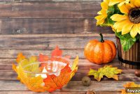 DIY Fall Leaf Bowl Simple Seasonal Centerpiece