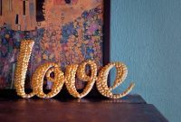 DIY Thumbtack Letter Art from the Dollar Store