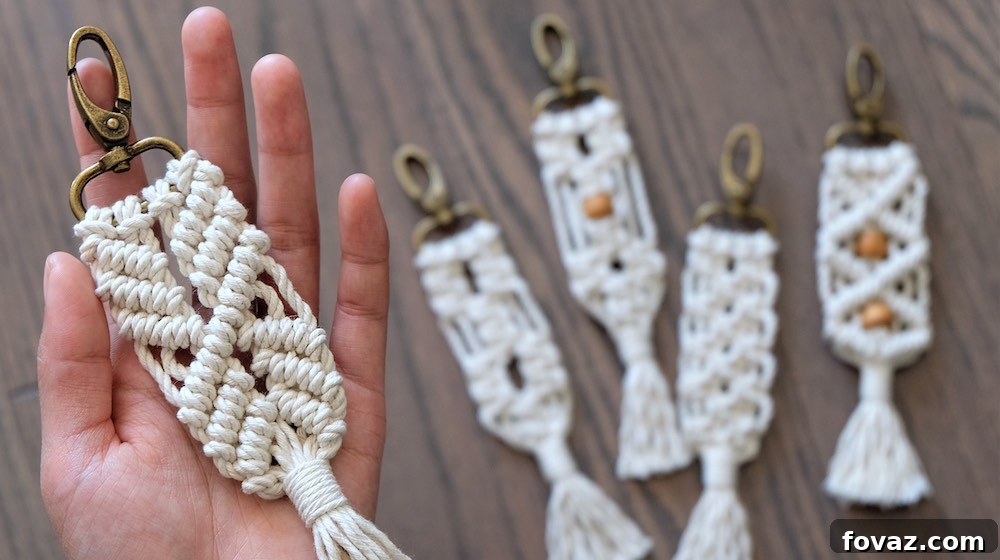 DIY Macrame Keychains: 14 Simple Designs to Craft at Home - Fovaz