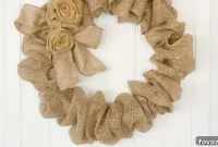 Cozy Autumn Burlap Bubble Wreath Craft