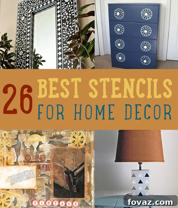 Inspiring Stencil Designs to Beautify Your Home - Fovaz