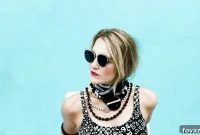 Gradient Chevron Necklace from Upcycled Paint Chips