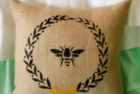 Stenciled Curtains and Pillows: DIY Home Decor Ideas