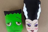 Sew Your Own Spooky Sweethearts Frankenstein Cloth Dolls