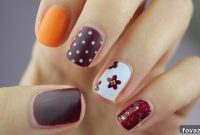 Easy DIY Fall Pumpkin Nail Art Tutorial