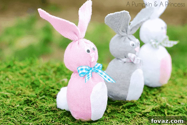 Spark Joy With 20 Easy Easter Crafts for Your Little Ones 2 DIY Sock Bunnies Easter Craft for Kids