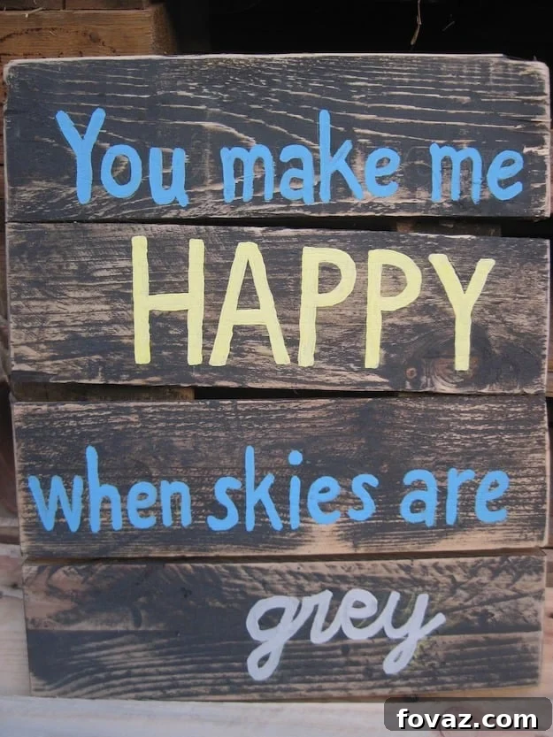 DIY Pallet Sign with an Inspiring Quote for a boy's room