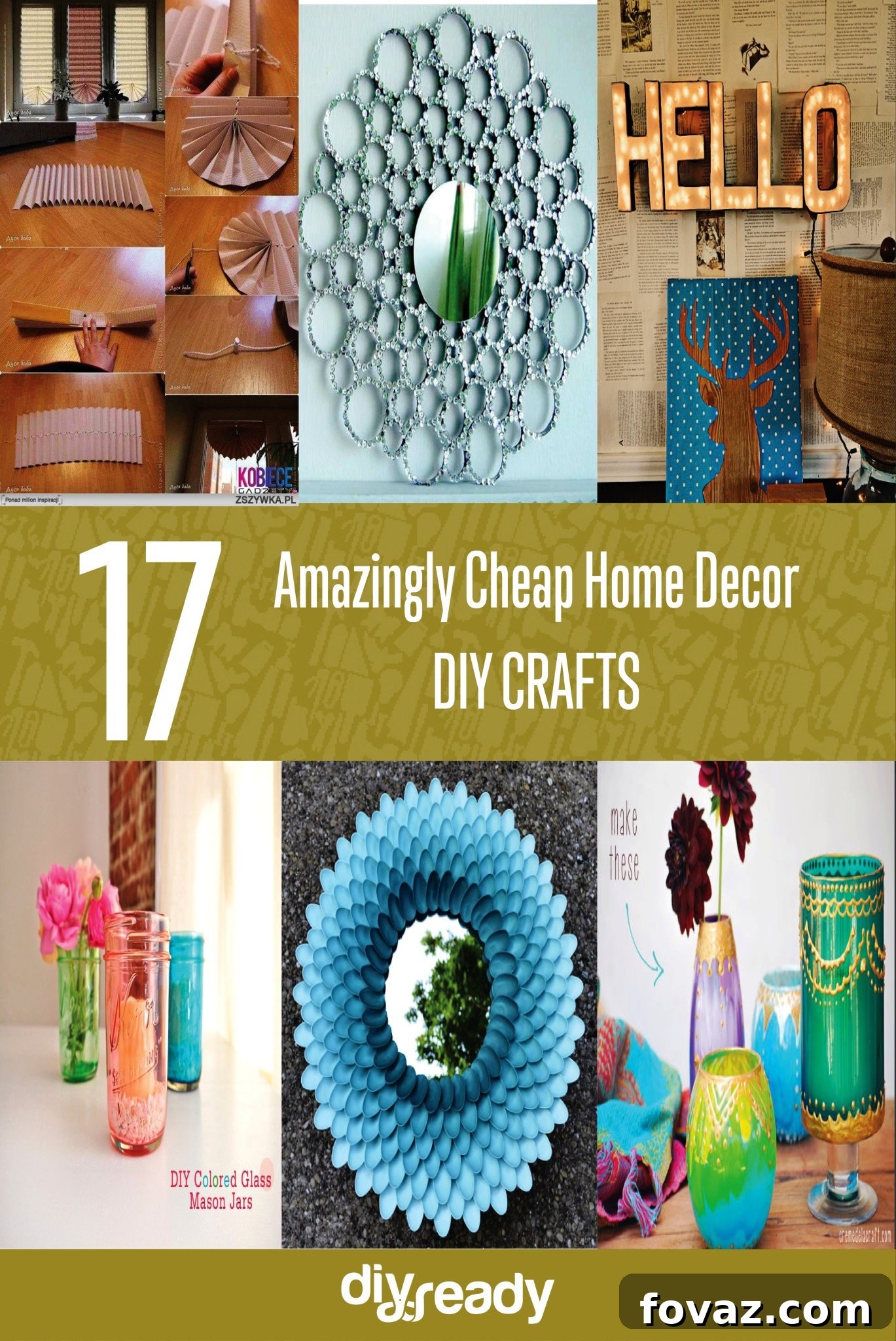 17 Genius DIY Home Decor Ideas on a Budget - Fovaz