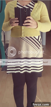 Finished DIY sleeveless tunic in a stylish graphic print
