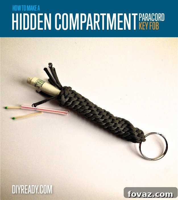 How To Make A Paracord Keychain | https://diyprojects.com/make-paracord-keychain/