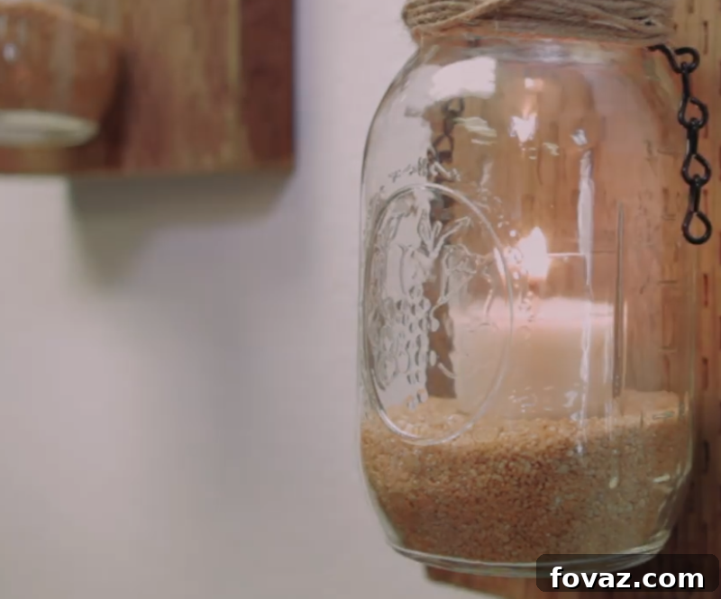 light it up | rustic candle sconce