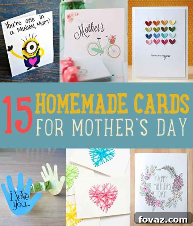 15 Beautiful DIY Mother’s Day Cards that Will Warm Her Heart | 121 Touching DIY Gifts to Make Your Mother-In-Law Feel Special This Mother's Day 