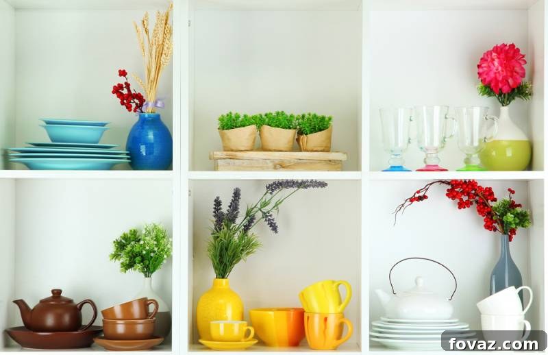 beautiful-white-shelves-tableware-decor | 800+ DIY Organization Ideas For A Clutter-Free Life