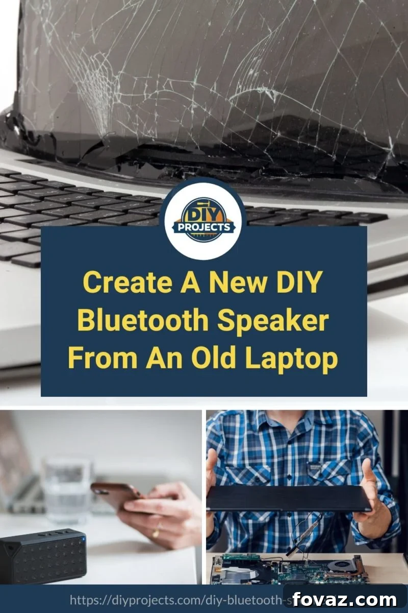 Upcycle Your Old Laptop Into a Bluetooth Speaker 2 Create A New DIY Bluetooth Speaker From An Old Laptop