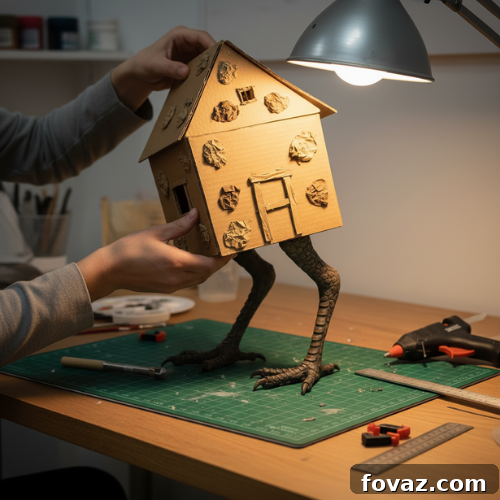 Conjure a Baba Yaga Hut: The Ultimate Halloween Craft Project 4 Baba Yaga Hut step 3