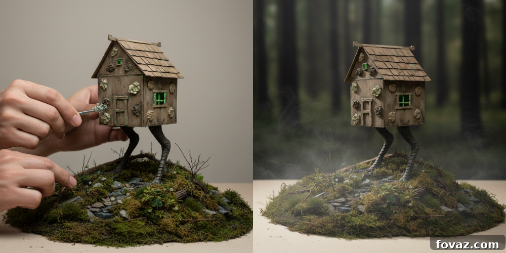 Conjure a Baba Yaga Hut: The Ultimate Halloween Craft Project 6 Baba Yaga Hut Forest Details