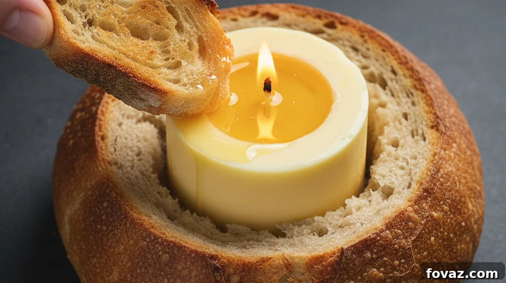 6 Showstopping Thanksgiving Centerpieces for Your Holiday Feast 2 Sourdough bread boule with a lit butter candle inside, garnished with herbs.