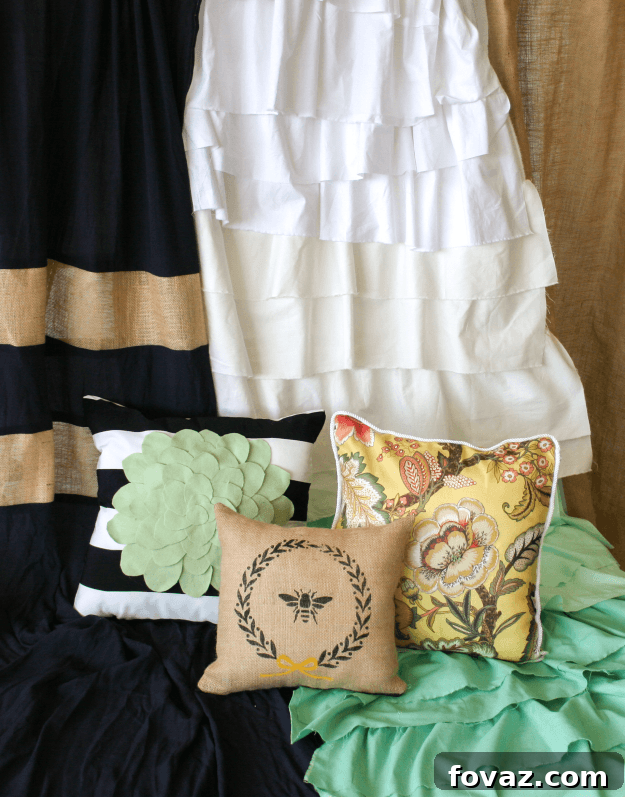 Beautiful Handmade Curtains & Pillows for Home Decor