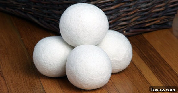 Wool dryer balls in tights before felting