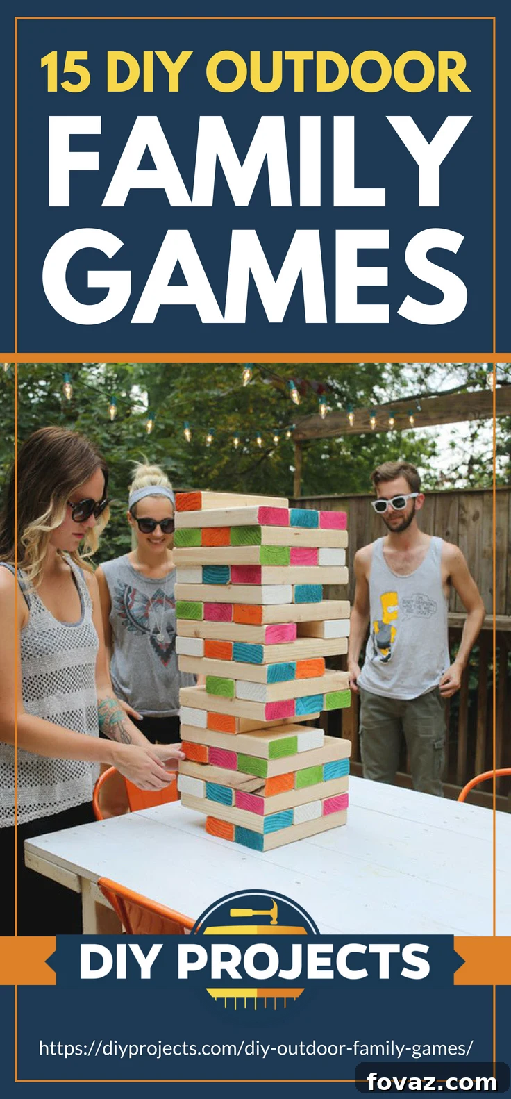 15 DIY Backyard Games for Endless Family Fun 2 Pinterest Placard | DIY Outdoor Family Games | outdoor games for kids