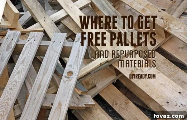 Where to get free pallets, find reclaimed wood and find other materials to repurpose for your DIY needs. Where To Find Free Pallets For Reclaimed Wood Projects | https://diyprojects.com/find-free-pallets-for-diy-projects/