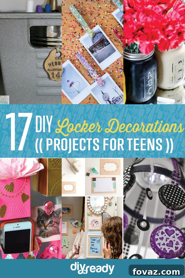 Creative DIY locker decorations and organization ideas for school