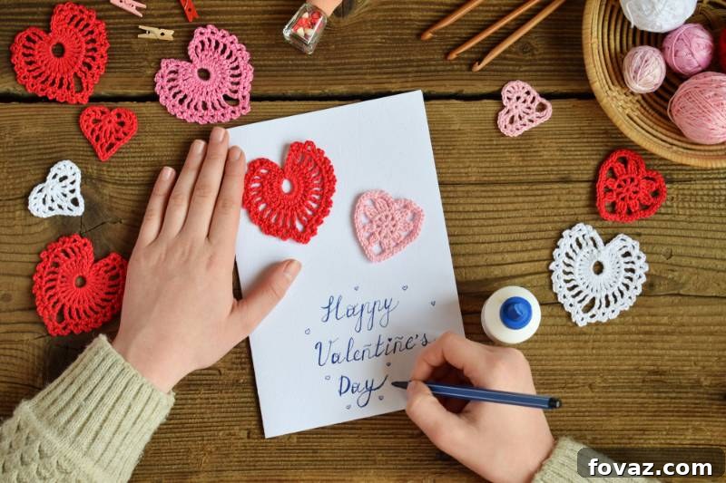 14 Hilarious DIY Valentine's Day Cards 2 making-handmade-valentine-greeting-card-crochet | funny valentine sayings
