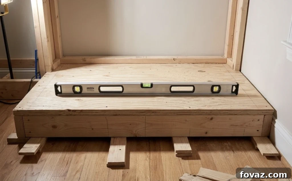 built-in cabinets steps
