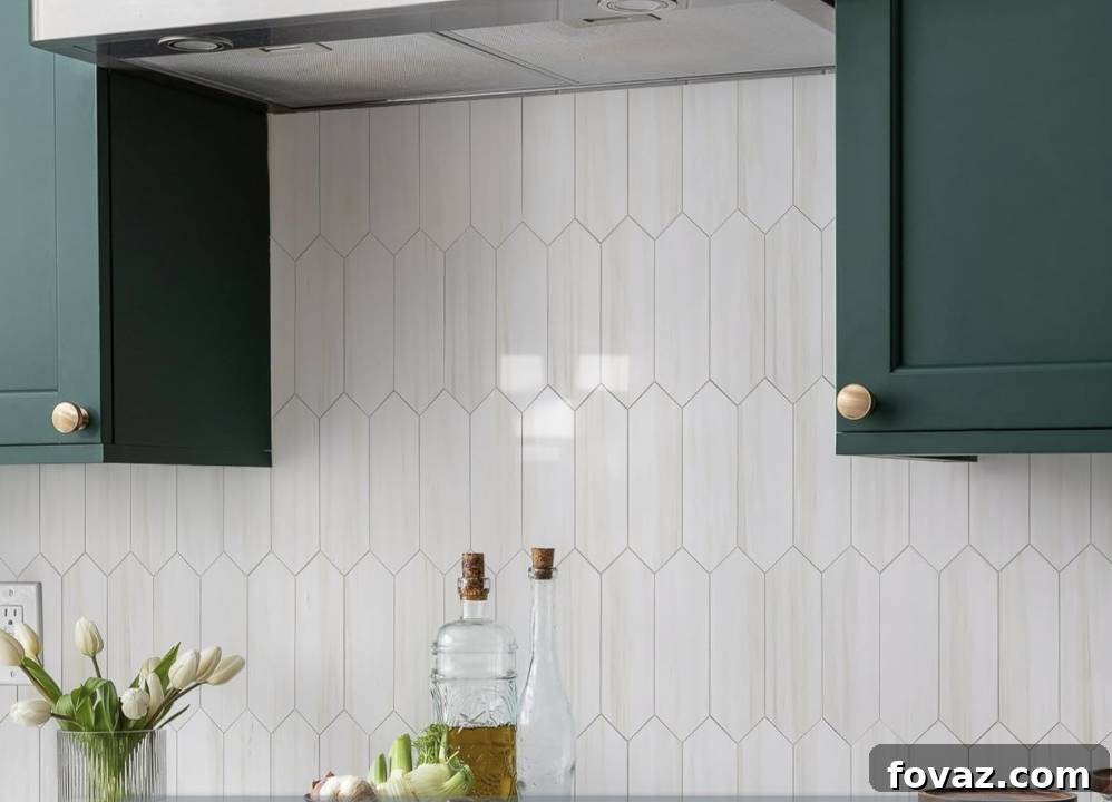Top Peel-and-Stick Backsplash Tiles for Kitchen Remodeling 4 glossy hexagon peel and stick tile