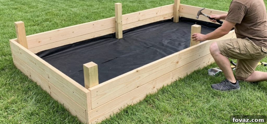 Raised garden bed