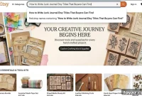 Write Etsy Titles for Junk Journals That Buyers Can Find