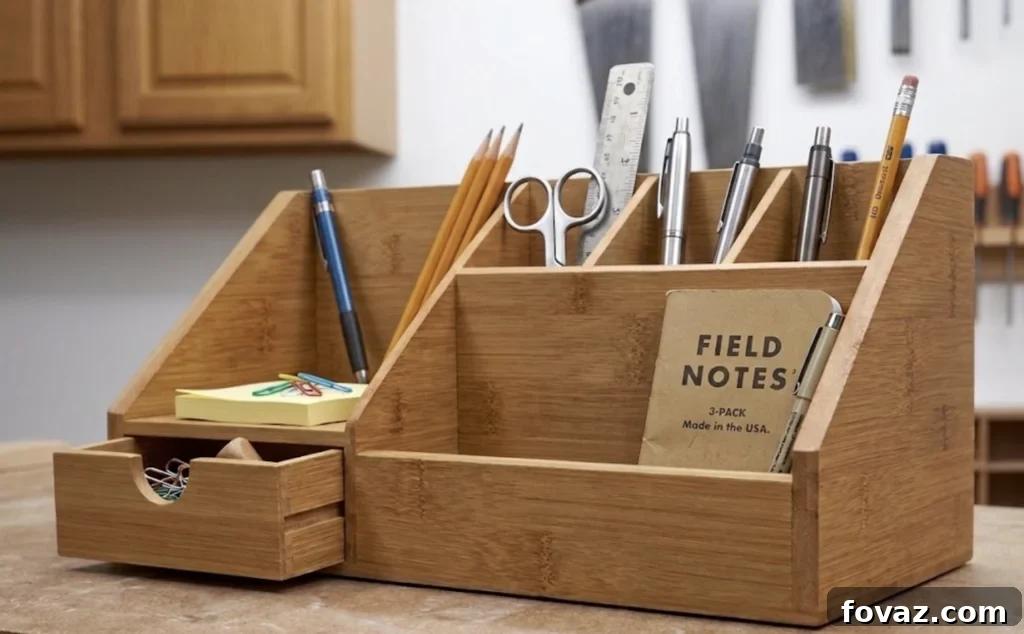How to Build a DIY Wooden Desk Organizer (Free Build Plan)