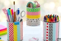 DIY Washi Tape Pencil Holder in 20 Minutes