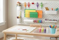 DIY Pegboard Ideas to Organize Kids’ Craft Supplies
