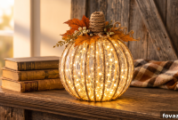 Glowing Glass Pumpkin Tutorial That Looks Store-Bought