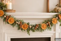 How to Make a Dried Orange Garland and Attach the Slices
